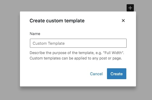 create a custom page template in WordPress