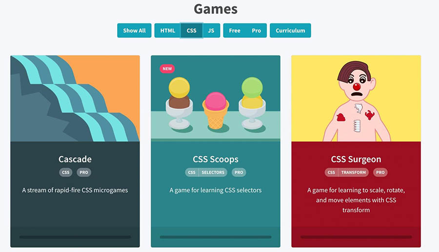 Codepip CSS games