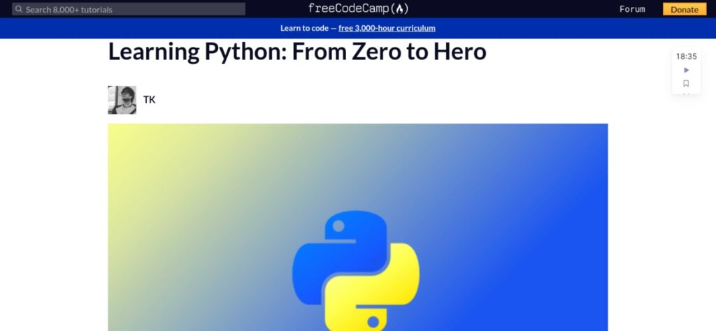 Free Code Camp Python course